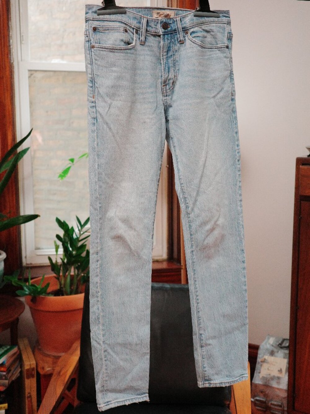 Light wash slim Madewell jeans, size 30/32